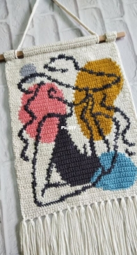 Crochet Garage -  BOHO wall hanging