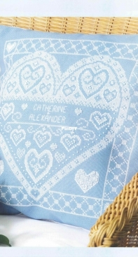 To Have and to Hold - Heart Cushion by Karen Brittan from Cross Stitch Gold 72