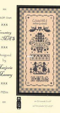 Marjorie Massey PGS-36 Country XMAS  XSD + PCS