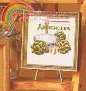 Artichokes from Leisure Arts 167 Kitchen Stitchin