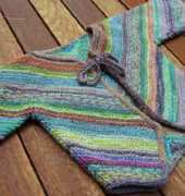 Phazelias mitered Baby Jacket by Phazelia