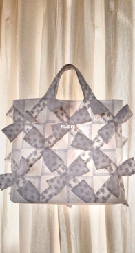 ‘Cera’ 3D Bow Patchwork Bag by Robert Woods