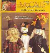 McCalls Creates Fabric Craft 14276 Halloween Rascals
