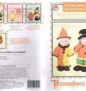 TD Creations 7164 - Yarn Hair Classics - Roger and Nancy Clowns