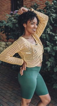 TL Yarn Crafts - Toni Lipsey - Camaro Crop Top