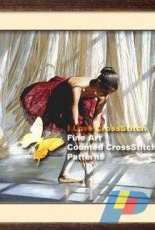 I Love Cross Stitch AS-003 - Dancer in Red