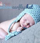 Newborn earflap hat by  Crochet my Love (english)