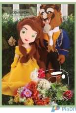 Zilma Rocha Atelie Costurando Sonhos  A Bela e a Fera Beauty and the Beast – Felt - Portuguese