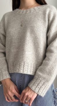 Clara Cabled Rib Sweater by Charissa Lam