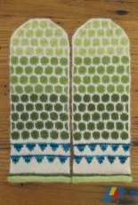 Just Crafty Enough-Cornwall Spring Mittens by Kathy Lewinski-Free