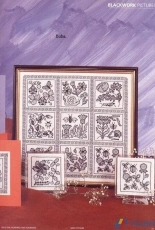 Elisabethan Blackwork from Mary Hickmotts New Stitches 114
