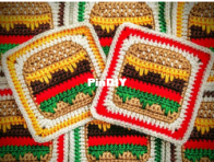 Woman Walking a Wire - Christine Anne Melvin - Granny Burger Granny Square
