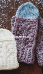 Mon Petit Violon - Vita Apala - Winter Garden Mittens