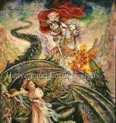 HAED HAE JW030 St.George and The Dragon by Josephine Wall