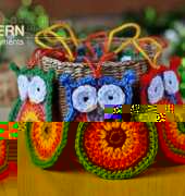 Zoom Yummy - Crochet Owl Ornaments