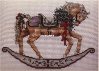 Rocking Horses - Chestnut by Teresa Wentzler from Just Cross Stitch PCS