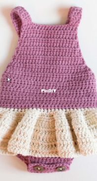 Croby Patterns - Doroteja Kardum - Little Ballerina Baby Romper