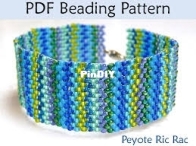 Peyote Ric Rac Braceet by Cara Landry
