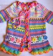 Svetlana M. - Little girl’s colorful summer coat-free