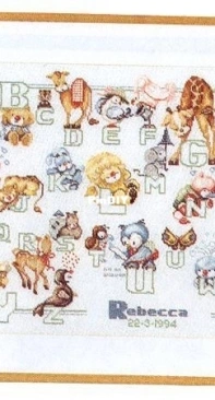 Lanarte 24903/29403 Little Animals ABC - Rebecca by Maria van Scharrenburg PCS