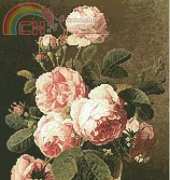 Artecy Roses In A Glass Vase