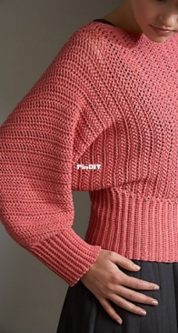 Interweave - Knit A Rainbow - Kimberly K. McAlindin - Freesia Pullover