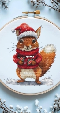 Winter Squirrel by Anastasia Lanova XSD