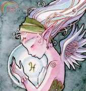 HAED HAESBQS 219 QS Pisces ACEO by Sara Butcher