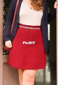 Sydney Skirt by Hortense Maskens - Knitting with Chopsticks - Free version