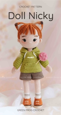 Green Frog Crochet - Thuy Anh - Doll Nicky