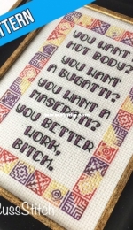 Dirty Cuss Stitch - Work Bitch