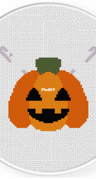 Daily Cross Stitch - Pumpkin Needle Cushion