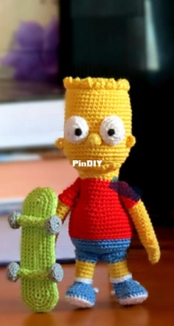 Rose Crochet SA - Reem Alnader - Bart Simpson