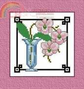 Oriental Flower Cards from The World of Cross Stitching TWOCS