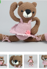 Hobbii Designs - Marjan Van Der Leer - Alice Ballet Bear - Dutch - Free
