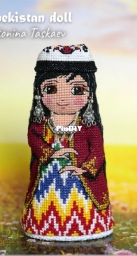 Uzberistan costume doll Zamira