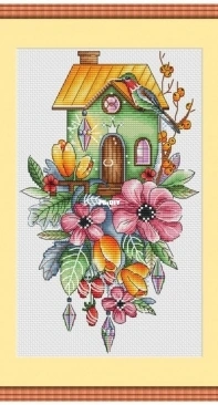House with Tulips by Alexandra Zamorina XSD