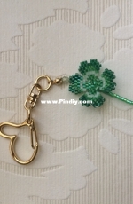 YN-574 Four-leaf clover keyring - Natsuko Nakamura - Japanese - Free