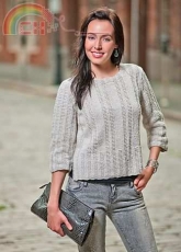 At The Lake Sweater by Kathy Zimmerman/Kollage Yarns