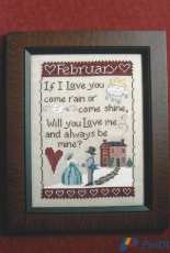 Waxing Moon Designs #136 - Monthly Sampler Series - February