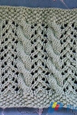 CablesNLace Washcloth by Dori Mondon/faerwear designs-Free