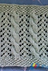 CablesNLace Washcloth by Dori Mondon/faerwear designs-Free