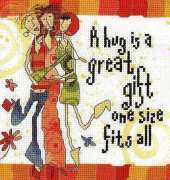Hug  From Leisure Arts 4509 Born to Shop - More Life Lessons