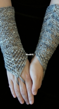 Chandelier Fingerless Gloves by Katherine Vaughan
