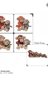 Jookz Creaties - Joke Postma - Punch and Orangutan - Punch en Orang Oetan -  Dutch