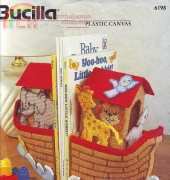 Bucilla 6198 Noahs Ark Bookends Plastic Canvas