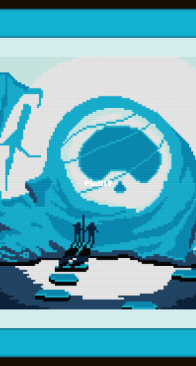Cross Stitch Quest - Aang in Ice - free