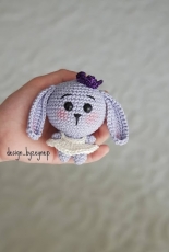 Leithygurumi - Amigurumi Bunny Keychain - Turkish and english - Free