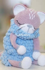 Varezhka Handmade - Julia Bazhina - Lusha the Cat Pajama Bag