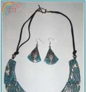 Necklace "craquelé" polymer clay